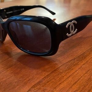 Authentic Chanel Black Sunglasses